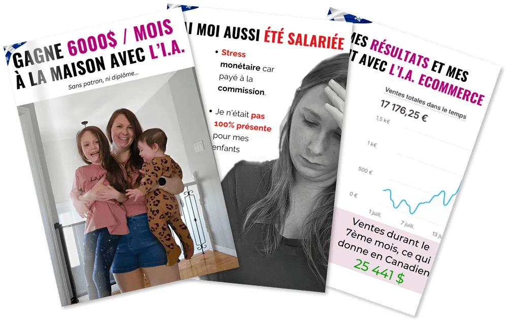 Ebook Cynthia : Gagne 6000$/mois à la maison avec l’I.A.